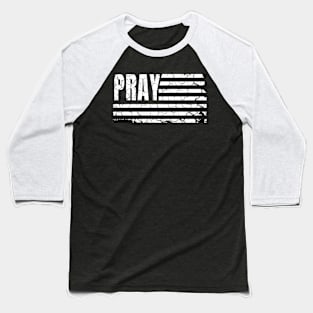 The Prayer Flag distressed Baseball T-Shirt